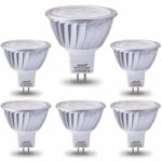 AGOTD MR16 LED Bulbs 12V 7W, 50 Watts Halogen Lamp Equiv, GU5.3 Base, 560LM, 38°Deg,Warm White 2700K, Pack of 6