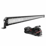 oEdRo LED Light Bar Triple Row 50 Inches 758W Work Light Spot Flood Combo Off Road Light LED Driving Fog Lights Boat Lighting for UTV ATV Jeep Truck SUV w/Wiring Harness, 2 Years Warranty (50 Inches)