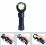 All New LED Work Light, LED flashlight, 10W Rechargeable Work Lights with Magnetic Base 360°Rotate and 7 Modes Bright LED Flashlight Inspection Light for Household and Emergency Use. (Free 1X18650)