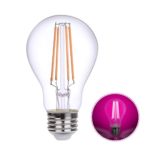 HOLA LED Grow Lights Bulb E26, LED Growing Lamp for Indoor Plants, Vegetables, Flowering, Greenhouse Plant Lights, A19 LED Filament Grow Lighting, 360° Beam Angle Pink Light, Non-Dimmable