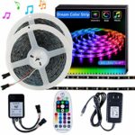 SELIAN DreamColor LED Strip Light Waterproof 5050 32.8ft/2x5m LED Lighting Strips Music RGB LED Rope Lights with 12V Power Supply 300LED Strip Lighting for Home Indoor Decoration