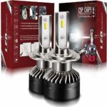 TURBO SII LED Headlight Bulbs Conversion Kit -H7,Prime Led 6000Lm 6000K Cool White 400% Brighter than Halogen,2 Yr Warranty (DOT Approved)