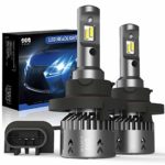 H13/9008 LED Headlight Bulbs Conversation Kit SEALIGHT Hi/Lo Beam LED Headlamp with Fan 6000K Xenon White -2 Year Warranty(2 Pack)