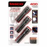 Tasco XR8 Focus Beam Tactical LED Flashlight 3 pack