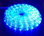 Izzy Creation 24FT Blue LED Rope Lights Kit, Plugin, Indoor/Outdoor Lighting, 1/2″ Diameter Commercial Grade Clear Tube, Connectable,120V UL Listed, Home, Garden, Patio, Shop, Christmas