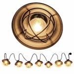 Patio String Lights, Ucharge Globe String Lights Outdoor 7 Bulb Vintage Ambience Lighting with Metal Cover Cafe/Shop/Gazebo Light Party Hanging Indoor Outdoor String Lights – Backyard Lights 8.5ft