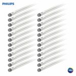 Philips LED MainsFit Ballast Bypass 4-Foot T8 Tube Glass Light Bulb: 1800-Lumen, 5000-Kelvin, 14 (32-Watt Equivalent), Medium Bi-Pin G13 Base, Frosted, Daylight, 24 Pack, 544197, 5000 Kelvin, Piece