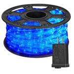 HuiZhen Upgraded 24V Rope Lights,100ft 2-Wire Waterproof Led Rope Light Kit for Background,Wedding,Party,Christmas,Bridges,Tree Decoration with UL Certified