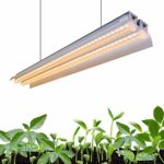 Monios-L T5 LED Grow Light, 2FT Full Spectrum Sunlight Replacement, 30W High Output Integrated Fixture with Reflector Combo for Indoor Plants, Hydroponics, Seedling, Growing, Blooming
