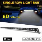 Led Light bar 37inch 180W Single Row driving light CREE LEDs 6D Lamp Cup off road lights for Jeep, Cabin, Boat, SUV, Truck, Atv, Driving Lights, Colight 9610A-37 inch (37inch)
