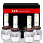 OCPTY 9005+9006 LED Headlight Bulb, 160W 6000K 16000LM Hi/Lo Beam Conversion Kit LED Headlamp Super Brighter – 1 Year Warranty(4pcs)