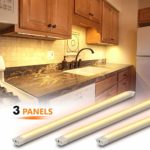 MYPLUS LED Under Cabinet Lighting, 3 pcs 12 inches Extremely Soft Kitchen Lights 10W, 630lm With 10 Levels Dimmable LED Under Counter Lights, for Kitchen Cabinet,Counter,Workbench etc – 3000K