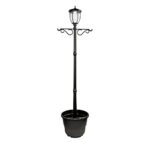 Nature Power 84in Tall Solar Powered LED Lamp Post with 18.5in. Planter