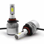 9005 LED Headlight Bulbs Headlamp Bulbs COB Chip 72W 8000 Lumens 6500K Car Headlight Conversion Kit Low Beam Headlamp HB3 H10 Xenon White Extremely Bright Fog Driving Light 2 Years Warranty – 2 Pack