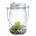 JinJin LED Grow Light for Indoor Plant, Artificial Succulents Solar Mason Jar Lights Bottle Nightlight Patio Outdoor (solar)