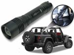 Jeep Wrangler Accessories Granite Crystal Colored LED Flashlight with Roll Bar Holster. Holster fits Jeep Jk rollbar also. Color match is for 2018-2019 Jeep JL Accessories, Ultra Bright, 1000 Lumens