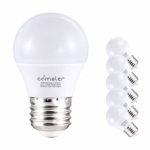 Comzler 6W A15 LED Bulb Daylight 60 Watt Equivalent, E26 Medium Screw Base Small Light Bulb Cool White 5000K, Home Lighting Decorative Ceiling Fan Light Bulbs Non-Dimmable(Pack of 6)
