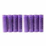 Sodoop [8-Pack Li-ion 14500 Batteries, 3.7V 2300 mAh Lithium Rechargeable Cylindrical Battery for Garden Lights, Solar Lamps, LED Flashlights,Power Tools Etc