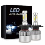 H4 LED Headlight bulbs 8000LM 6500K Extremely Bright Car Headlamp Bulbs Conversion Kit (2-Pack)