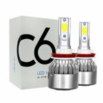 H11 LED Headlight Bulbs Conversion Kit 72W 8000Lumens 6000K COB Chip H8 H9 Headlamp Bulbs Hi/Lo Beam Fog Driving Light With Fan Xenon White Extremely Bright 2 Years Warranty – 2 Pack