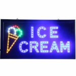 CHENXI Ice cream shop Led sign hot sale 48 X 25 CM indoor Ultra Bright flashing neon open sign of led (48 X 25 CM, B)