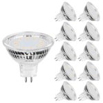 LE MR16 GU5.3 LED Light Bulbs Non Dimmable, Clear Lens, 12 V AC/DC, 35W Halogen Equivalent, 5000K Daylight White, 3.5W 350lm, 120 degree Beam, LED Bulb Replace for Recessed Lighting Spotlight, 10-Pack