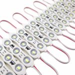 Wetocke Super Bright 100pcs DC12V 1.5W 3 LED Injection Module Lights White 52.5ft 5730 SMD LEDs Waterproof Decorative Light for Letter Sign Advertising Signs with Tape Adhesive Backside