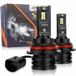 9004/HB1 LED Headlight Bulbs leppein S Series Hi/Lo Beam 24xCREE Chips 6500K 6000LM 56W Cool White All-in-one Conversion Kit