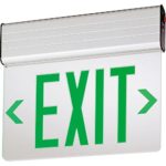 Lithonia Lighting EDG 1 G EL M6 Aluminum LED Emergency Exit Sign