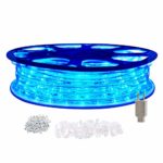 STARSHINE 120V LED Rope Lights,Connectable Waterproof LED String Lights Kit for Patio, Backyard, Garden, Wedding, Christmas Party, Indoor and Outdoor Decorations, UL Listed (50FT/15M, Blue)