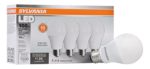 SYLVANIA General Lighting 78102 Sylvania Non-Dimmable Led Light Bulb, 14 W, 120 V, 1500 Lumens, 3500 K, CRI 80, 2.375 in Dia X 4.29 in L, Bright White, 4 Piece