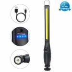 ORHOME LED Work Light – 750 Lumens Rechargeable COB Work Light with Power Capacity Indicator, Magnetic Base, 360°Swivel, USB Cable for Car Repair, Home, Outdoor Camping and Emergency 2400mAh