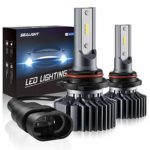 SEALIGHT 9006 HB4 LED Headlight Bulbs Conversion Kit,Non-Polarity,Upgraded 12xCSP Chips Low Beam/Fog light Bulbs Halogen Replacement 6000K Xenon White（Pack of 2）