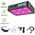 Auto On/Off Timer Function 600W LED Grow Light Full Spectrum with UV&IR for Greenhouse Indoor Plant Veg and Flower