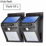 Gadgetbucket UnTech Solar Motion Sensor 20 LED Wall Light -Pack of 2