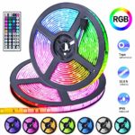 UMICKOO LED Strip Lights Kit,Led Light Strip Waterproof IP65,10m(2x5m,32.8ft) SMD 5050 600 LEDs,with IR Remote Controller for Home,Kitchen,Party,Christams,DC 12V 5A