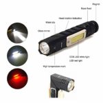 Flashlight, Tiamxinco 90 Degree Mini Work Light&Waterproof Led Flashlight 5 Modes, Best High Lumens Magnetic Base Handheld Flashlights are for Inspection, Camping, Outdoor, Hiking