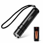 PowerTac E30 LED Tactical Flashlight, 1180 Lumen XM-L2 U3 Rechargeable Flashlight, IPX8 Waterproof, Water Resistant to 2 m for Outdoor Camping Hiking Cycling, Supports 18650 & CR123A