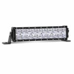 LED Light Bar, Autofeel 12 inch 68W Three Color Modes Spot and Flood Beam Combo Lights Dual Row Off Road Fog & Driving Light Bars for Jeep Ford Trucks Boat (Warm White/Amber/White)