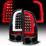 ACANII – For Blk [Light Bar Design] 2005-2015 Toyota Tacoma LED Tail Lights Brake Lamps