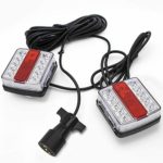 Linkitom Magnetic LED Trailer Towing Light Kit, 24ft Cable with 7 pin plug, IP68 Waterproof, DOT Approved