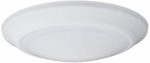 Westinghouse Lighting 6322900 Large LED Indoor/Outdoor Dimmable Surface Mount Wet Location, White Finish with Frosted Lens,