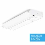 Parmida LED Swivel Under Cabinet Light (Adjustable Lens Angle), 12 Inch, 8W, 480lm, Dimmable, Linkable, 3-in-1 Color Levels, Hardwire or Plug-in, On/Off Switch, ETL & ENERGY STAR, 120V