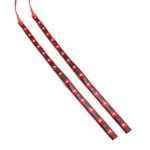 Alued 2 pcs 60cm/24″ 2ft Flexible LED Car Strips, 30 SMD Light, Waterproof, Cuttable (Pack of 2) (Red)