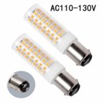 BA15D Bayonet Base LED Light Bulb 120 Volts, 8.5W – 75W Halogen Bulbs Equivalent Replaces JD Type T3/T4 Clear Bulb, Warm White 3000K for Pendants Ceiling Fans Sewing Machine Light (2-Pack)