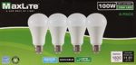MaxLite LED Dimmable 4Pk A19 Bulb 100W Daylight 5000K