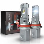 9004 HB1 LED Headlight Bulbs, CAR ROVER 55W 10000Lumens Plug-N-Play Extremely Bright 6500K ZES Chips Hi/Lo Beam Conversion Kit, 2 Years Warranty
