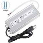 LED Driver 100 Watts 24V DC Low Voltage Transformer， Waterproof IP67 LED Power Supply, Adapter with 3-Prong Plug 3.3 Feet Cable for Any 24V DC led Lights, Computer Project, Outdoor Light