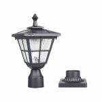 Kemeco ST4325Q Post Solar Light Cast Aluminum LED Lamp Fixture with 3-Inch Fitter Base for Outdoor Garden Post Pole Mount Landscape Yard