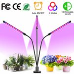 Grow Light, WAKYME Plant Lights 10 Dimmable Levels 30W Full Spectrum LED Grow Lamp, Memory Auto ON and Off 3-9-12H Timer, 3 Spectrum Modes, Triple Head Adjustable Gooseneck Plant Lamp for Indoor Plant